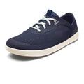 OLUKAI Moku Pae Men's Boat Shoes, Water Resistant & Breathable Mesh, Easy Slip On Design, Quick-Drying & Enhanced Traction, Trench Blue/Off White, 10.5