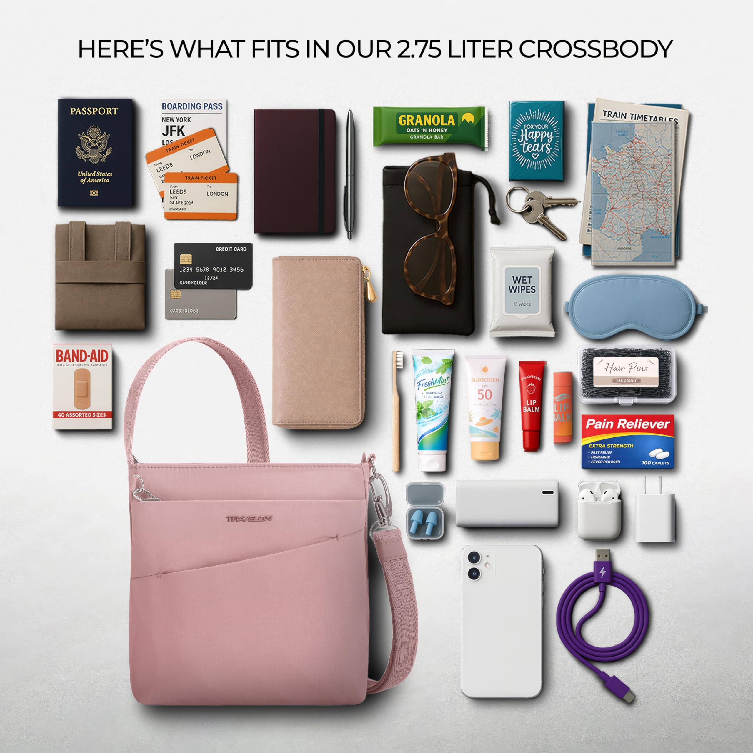 Travelon Anti-Theft Roam Small Crossbody