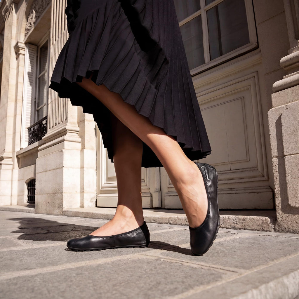 DREAM PAIRS Women’s Ballet Flats Foldable Round Toe Dressy Comfortable Slip On Dress Shoes,Size 8,Black,DWUMFA2501