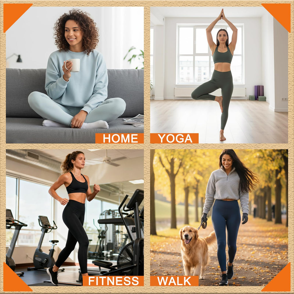 FULLSOFT 3 Pack Black Leggings for Women Non See Through-High Waisted Tummy Control Workout Clothes for Women Running Yoga Butt Lifting Plus Size Spandex Tights Pants(3 Pack Black,Large-X-Large)