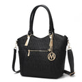 MKF Collection Signature Tote Bag for Women, Handbag Top-Handle Vegan Leather Purse by Mia K