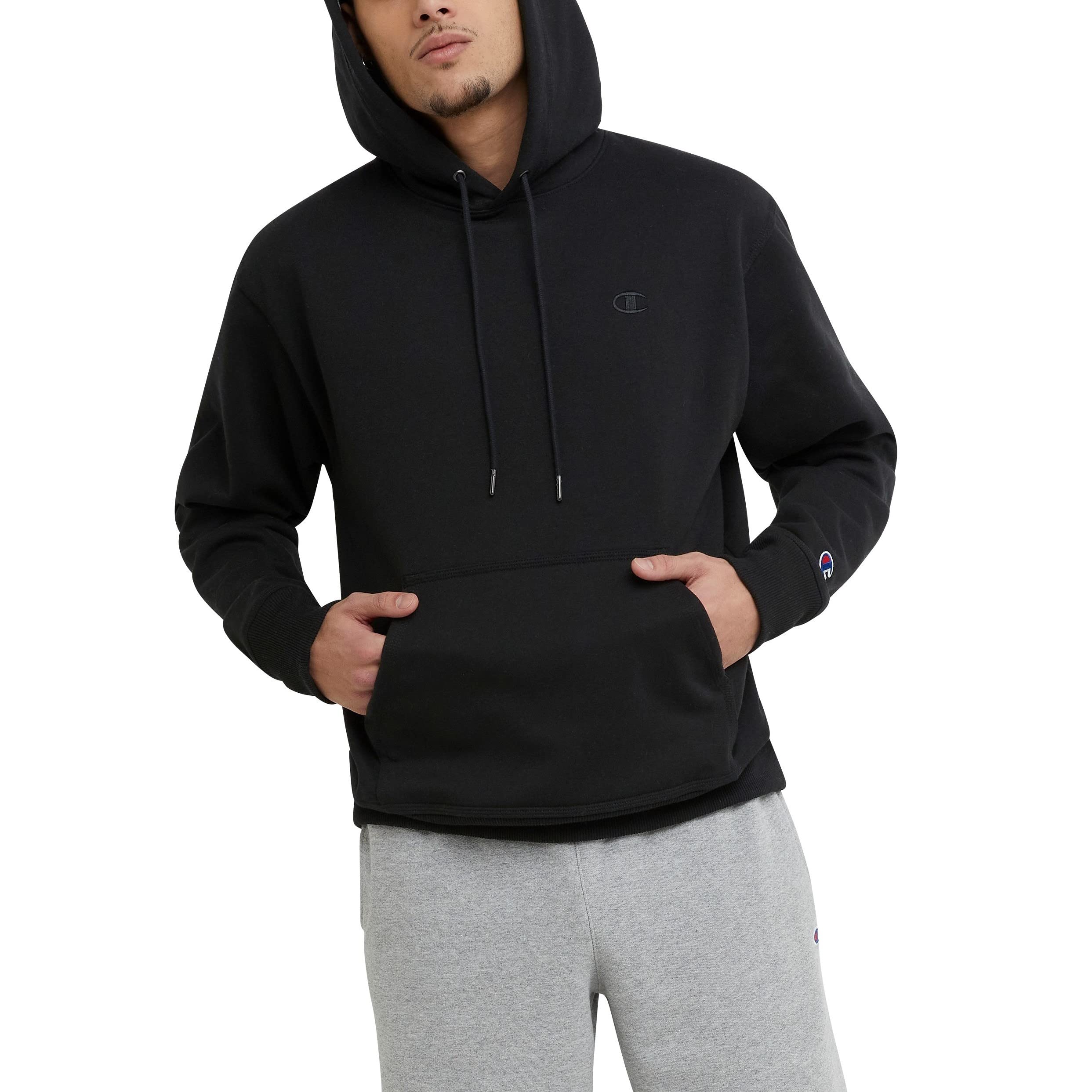 Champion Men's Hoodie, Fleece Striped Sweatshirt for Men (Reg. or Big & Tall)