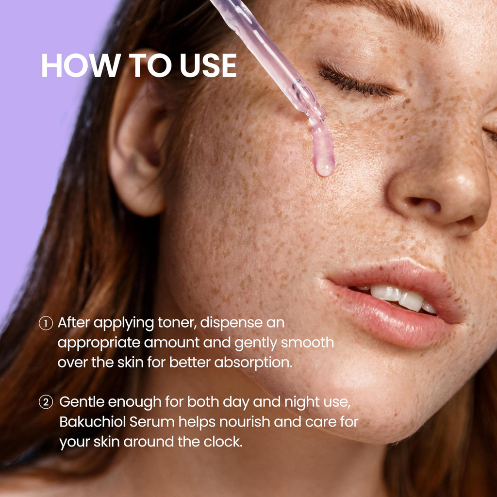 NEOGENDERMALOGY Real Bakuchiol Firming Serum 1.01 Fl Oz (30ml) - Natural Retinol Alternative for Sensitive skin, Day & Night Facial Serum Firms & Minimizes Fine Lines - Korean Skin Care