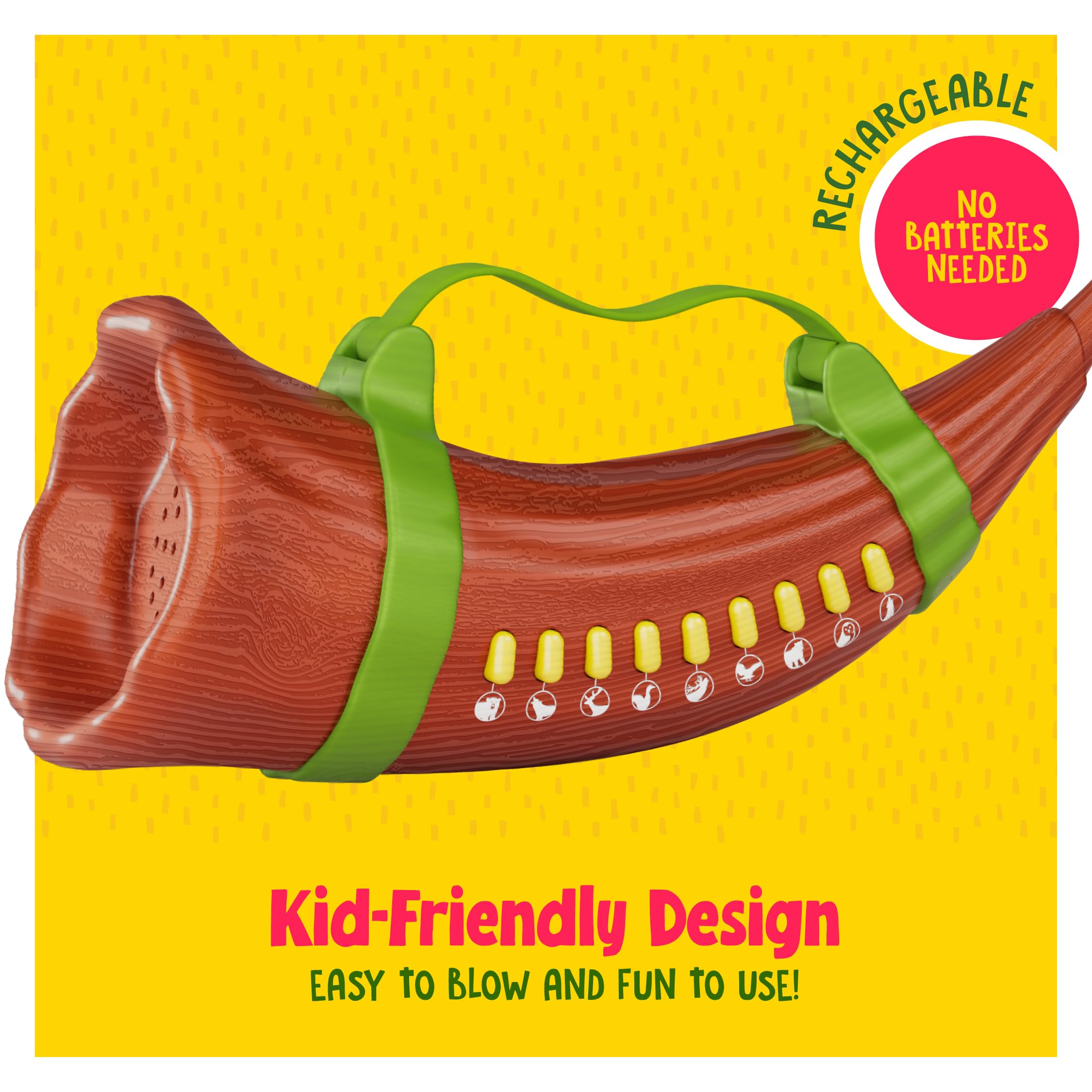 Mini Explorer Animal Caller for Kids Rechargeable - Kids Outdoor Toys Gifts - Outdoor Toys for Boys Ages 3 4 5 6 7 Years - Toy for 4 Year Old Boys - 3 Year Old Boy Gift 3-5, 4-6, 5-7 - Birthday Gifts
