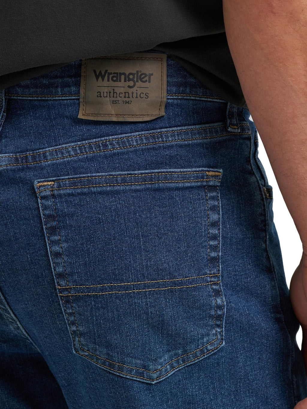 Regular Fit Comfort Flex Waist Jean, Dark Stonewash, 42W x 30L