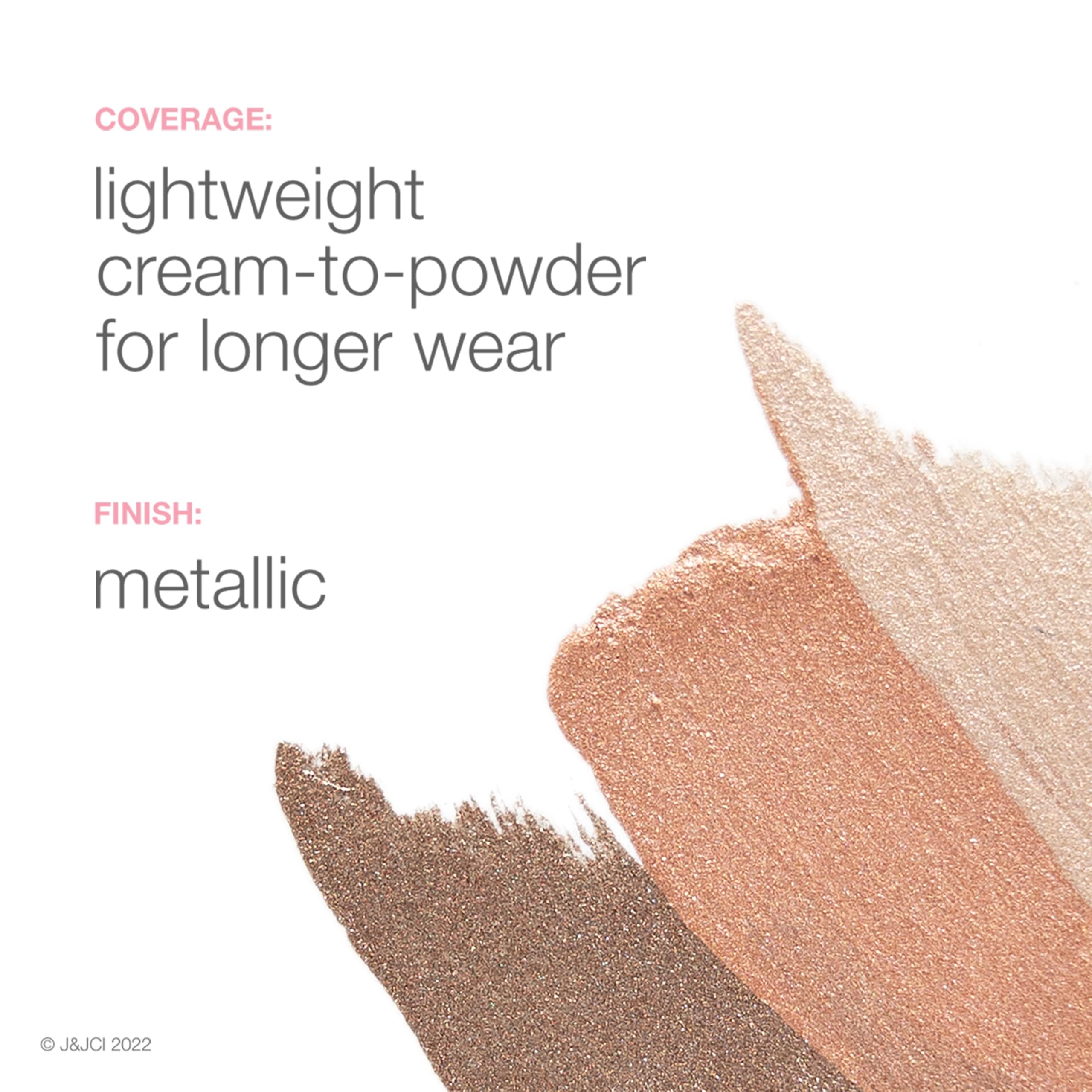 Neutrogena Sensitive Skin Eyeshadow + Primer, a Longwearing, 2-in-1 Metallic Eyeshadow for Sensitive Skin with Pro-Vitamin B5, Lightweight Cream-to-Powder Formula, Soft Pearl, 0.22 oz