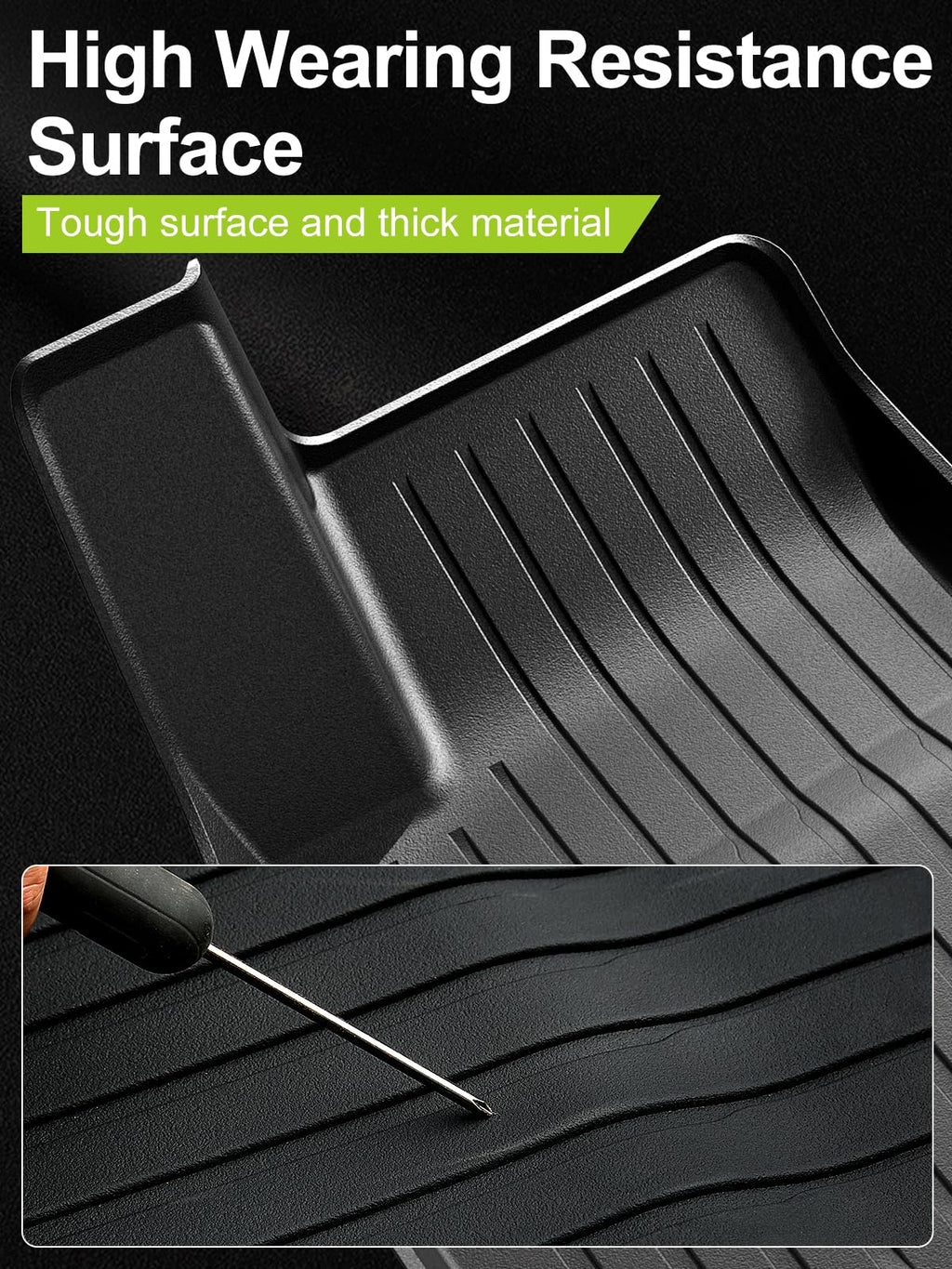 Foronetry Floor Mats for 2025 2024 Tesla Model 3 Highland, All Weather TPE Cargo Liner Floor Mats Frunk Trunk Mats fit Tesla Model 3 Accessories 2024 2025, 6 PCS
