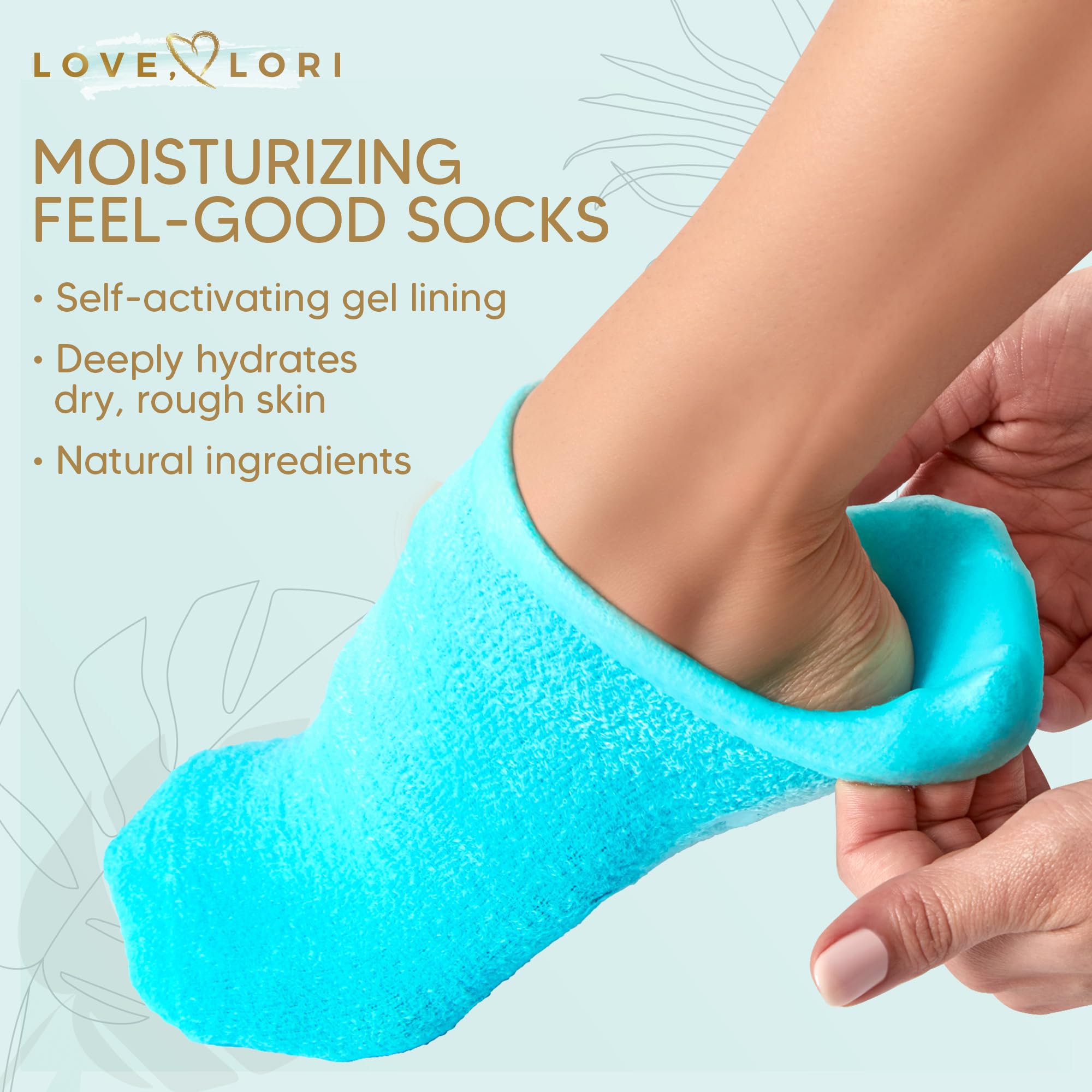 Moisturizing Socks (Size 9-11) Gel Silicone Aloe Socks Spa Gifts for Women - Infused with Vitamin E & JoJoba Oil - Self Care Gifts for Women