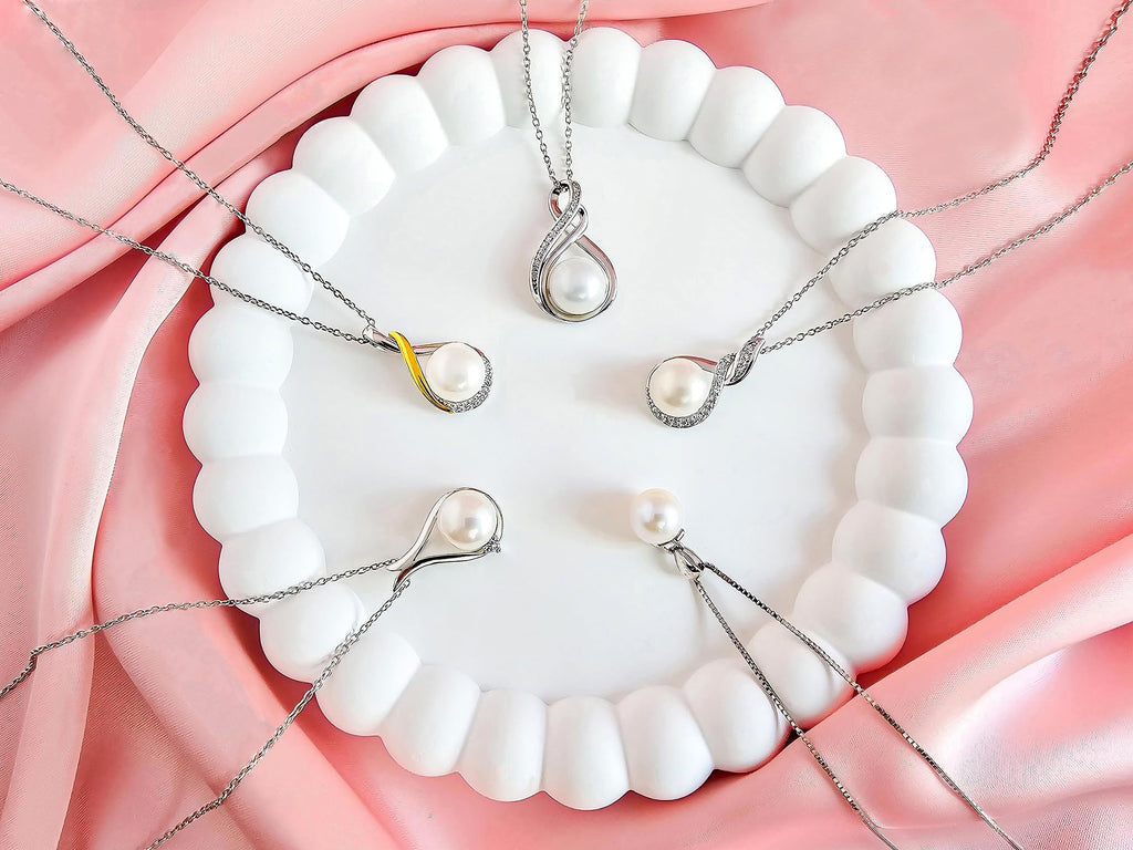Gifts For Wife Wedding Anniversary - Mothers day gifts - AAA+ Real Pearl Necklaces For Women (18k Gold Plating 925 Sterling Silver) Mothers day necklace ideas Birthday Freshwater Pearl Necklace