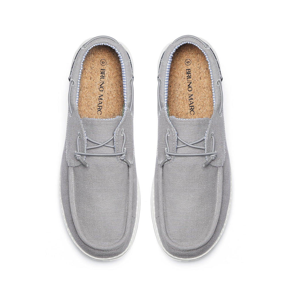 Bruno Marc Men's Slip-on Loafers Casual Boat Shoes,Size 13,Grey,SBLS223M