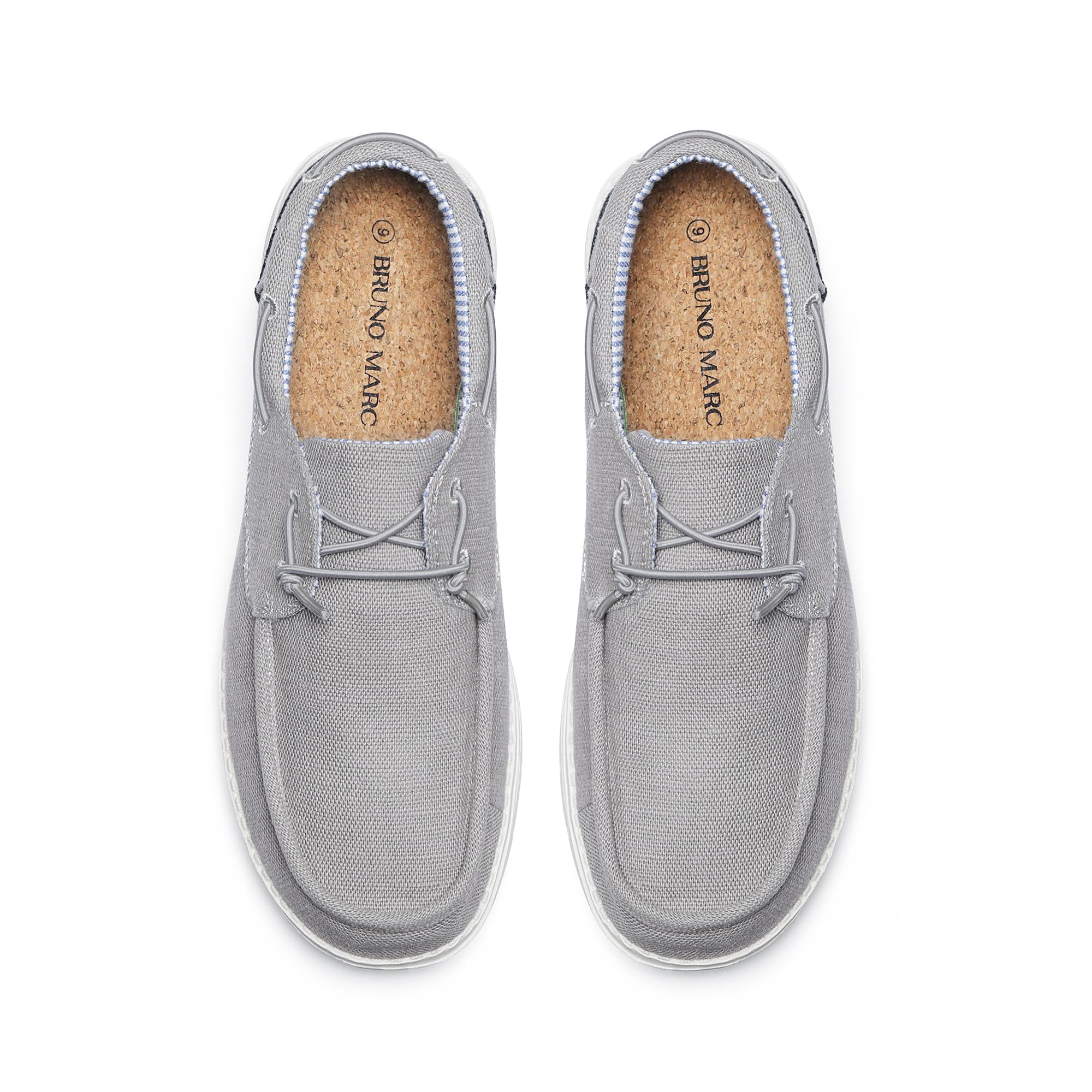 Bruno Marc Men's Slip-on Loafers Casual Boat Shoes,Size 13,Grey,SBLS223M