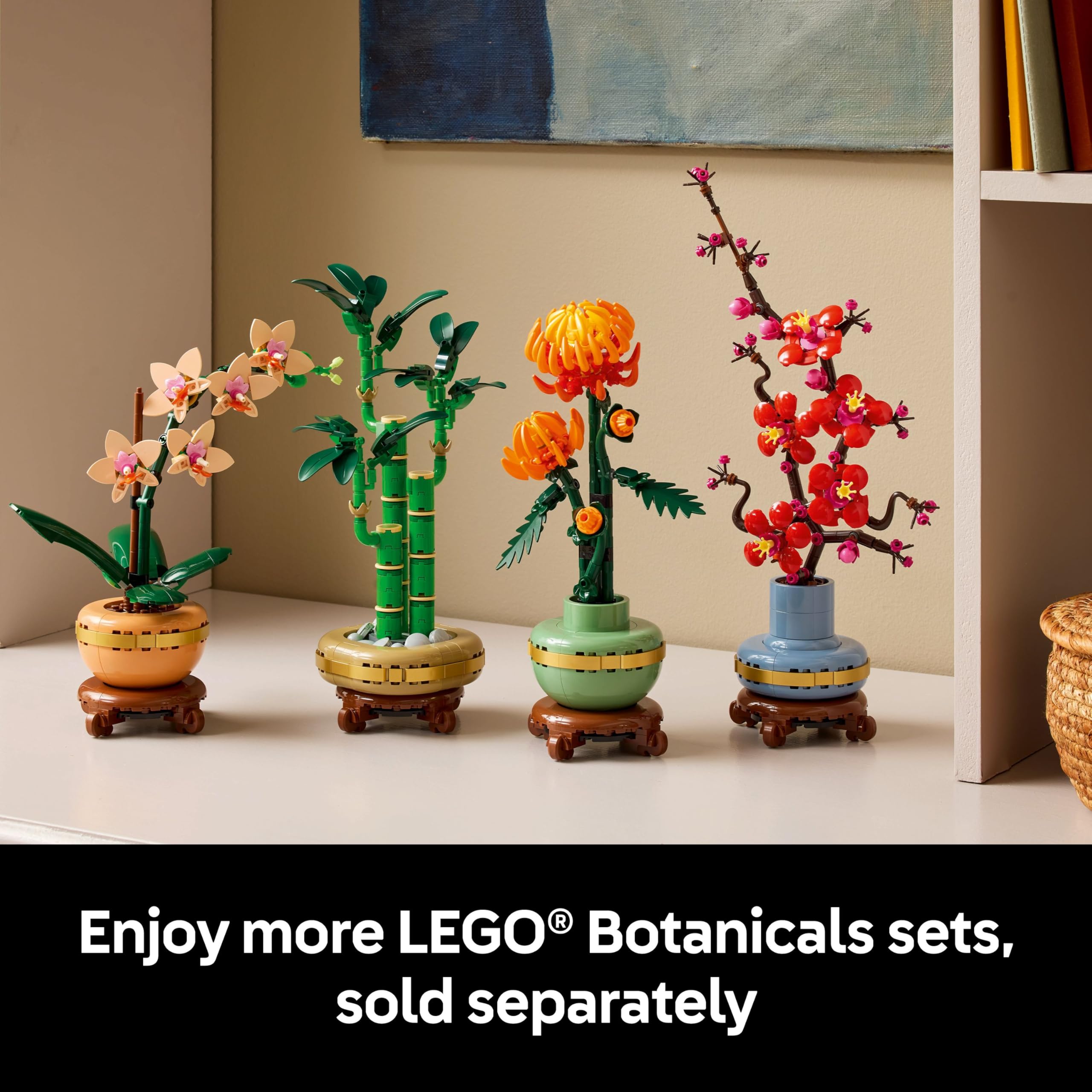 LEGO Botanicals Mini Orchid Building Set - Artificial, for Home Decor, Adults Ages 18+ - Gift for Birthdays - Indoor Plant Decorations for Table, Desk, Office - 10343