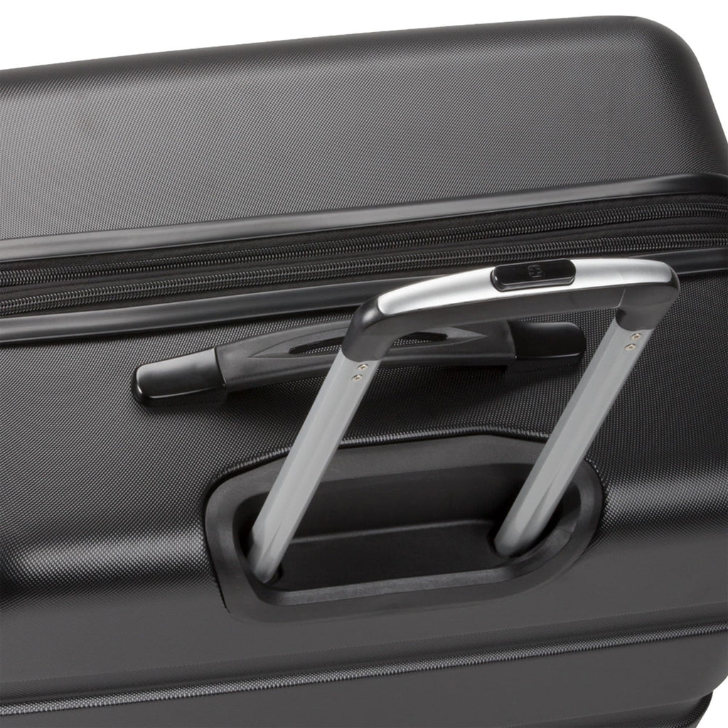 SwissGear 7366 Signature Hardside Expandable Luggage with Spinner Wheels, TSA Lock, Black, Checked-Medium 23-Inch