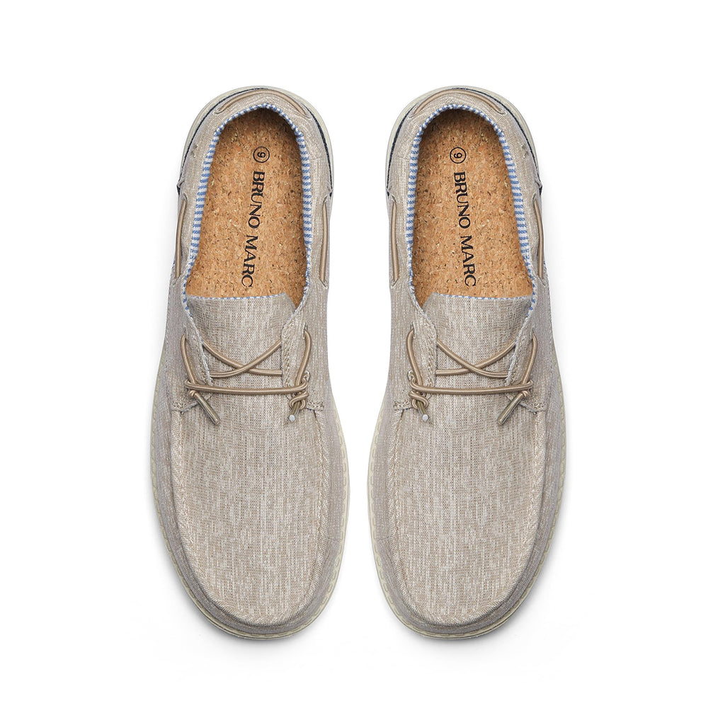 Bruno Marc Men's Slip-on Loafers Casual Boat Shoes,Size 10.5,Khaki,SBLS223M