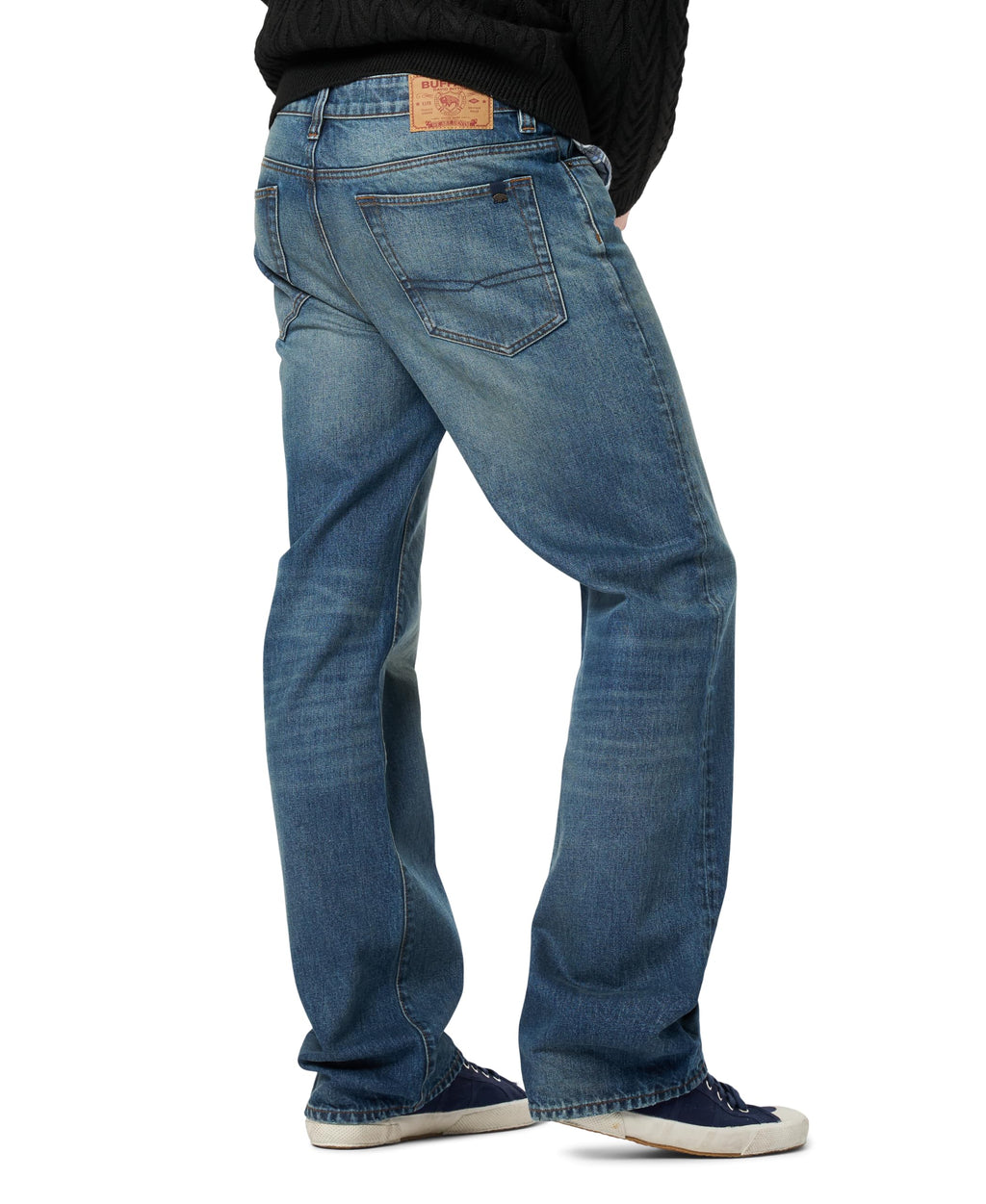 Buffalo David Bitton Men's Easy Fit Ruffer Jean Heritage Authentic Denim, Dirty Wash, 30W x 32L