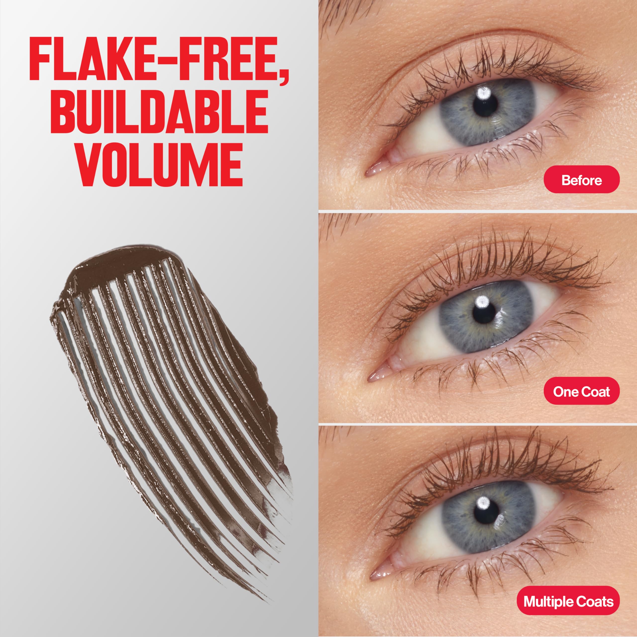 Revlon ColorStay Full Time Mascara, Volumizing Eye Makeup, 24 Hour Wear, Smudge-Proof, Non-Clumping and Flake-Free Formula, 403 Natural Brown