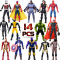 MUKSSE 14 pcs Big Set Superhero Action Figures – Collectible Models 6.5-inches Tall, Exclusive Set SuperHero Toys, Holiday Gift for Kids, Figure Cake Topper