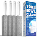 DISIWENE Pumice Cleaning Stone with Handle Toilet Bowl Cleaner Hard Water Ring Remover for Bath/Pool/Kitchen/Household Cleaning (4, 4 Pack with Handle)