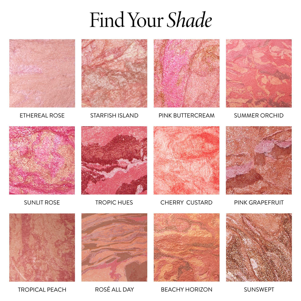 LAURA GELLER NEW YORK Baked Blush-n-Brighten Marbleized Blush for Cheeks - Pink Buttercream - Natural Finish - Buildable Color