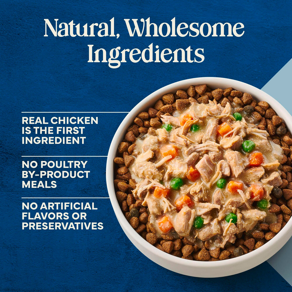 Blue Buffalo Love Made Fresh Natural Adult Dog Food, Refrigerated, Chunky Chicken Stew with Carrots and Peas, Fresh Dog Food, Ready-to-Serve, 1-lb Tub