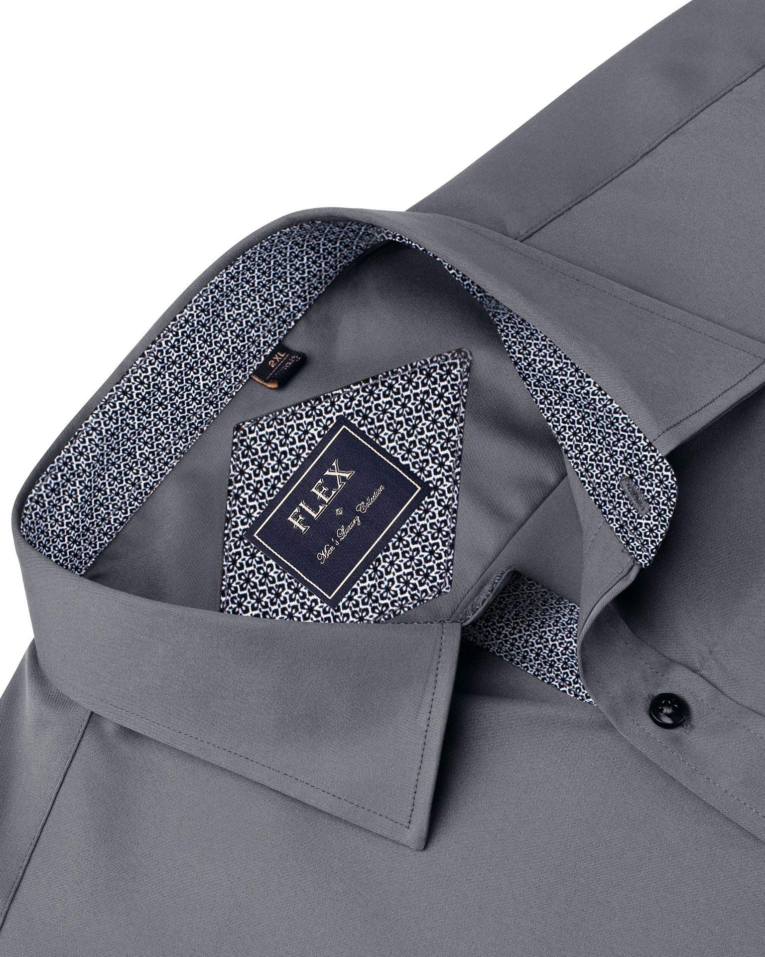 J.VER Mens Dress Shirts Stretch Wrinkle Free Button Down Shirt Casual Long Sleeve Business Formal Stylish Tops Grey Small