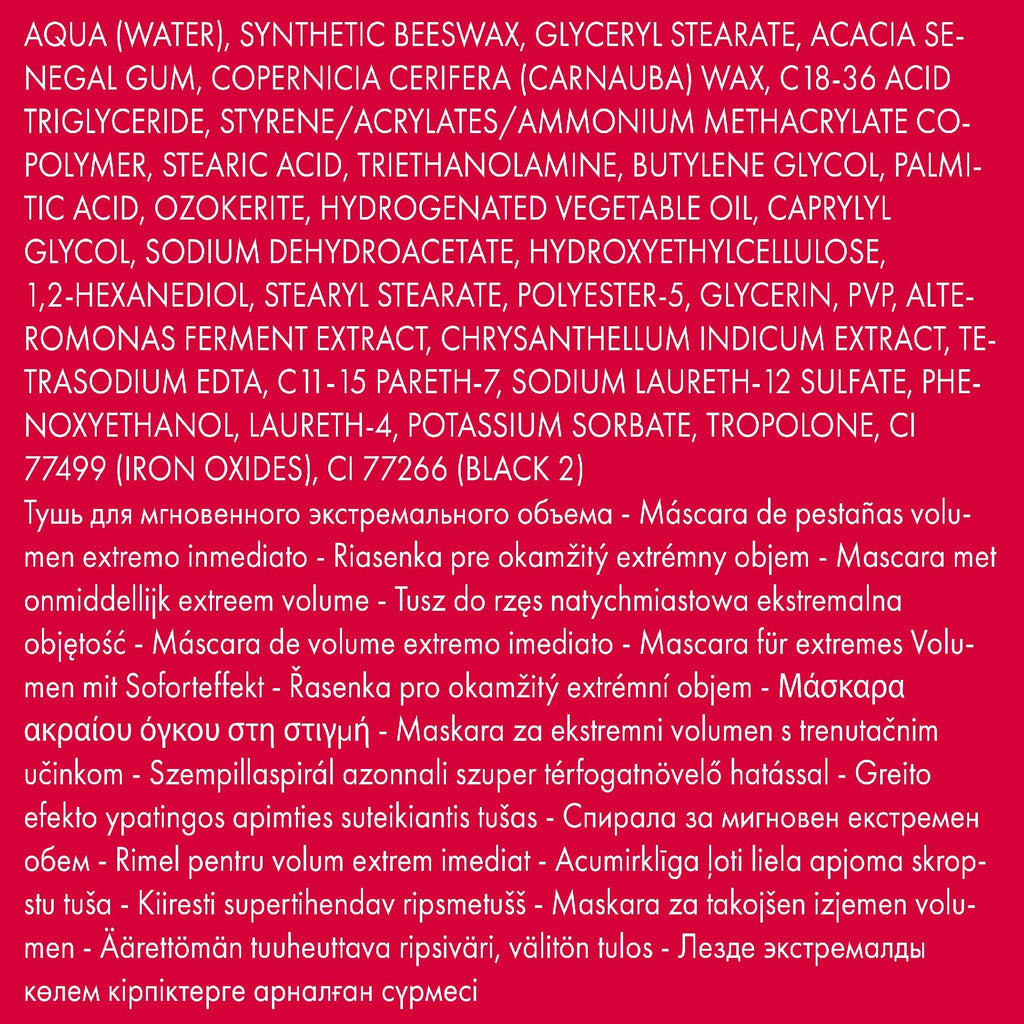 PUPA Milano Vamp! Extreme Mascara - For Voluminous And Dramatic Eyelashes Lengthening Defining Formula Adds Impact Boost Your Eye Allure With Long, Thick Lashes 010 Extra Black 0.4 Oz, I0111752