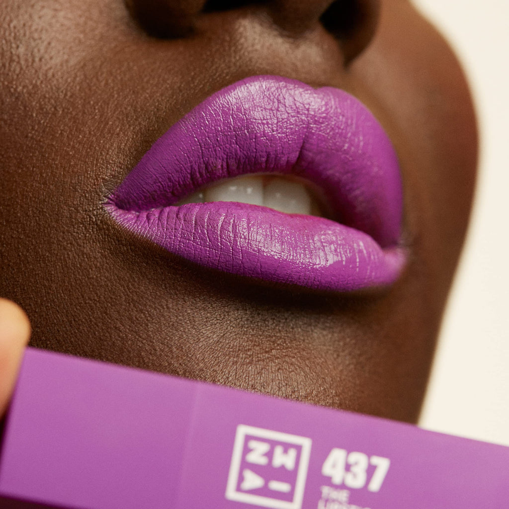 3INA The Lipstick - Moisturizing Lipstick for Women - Semi-Matte Satin Finish with 5-Hour Long Wear - Highly Pigmented and Comfortable - 437-0.16 oz