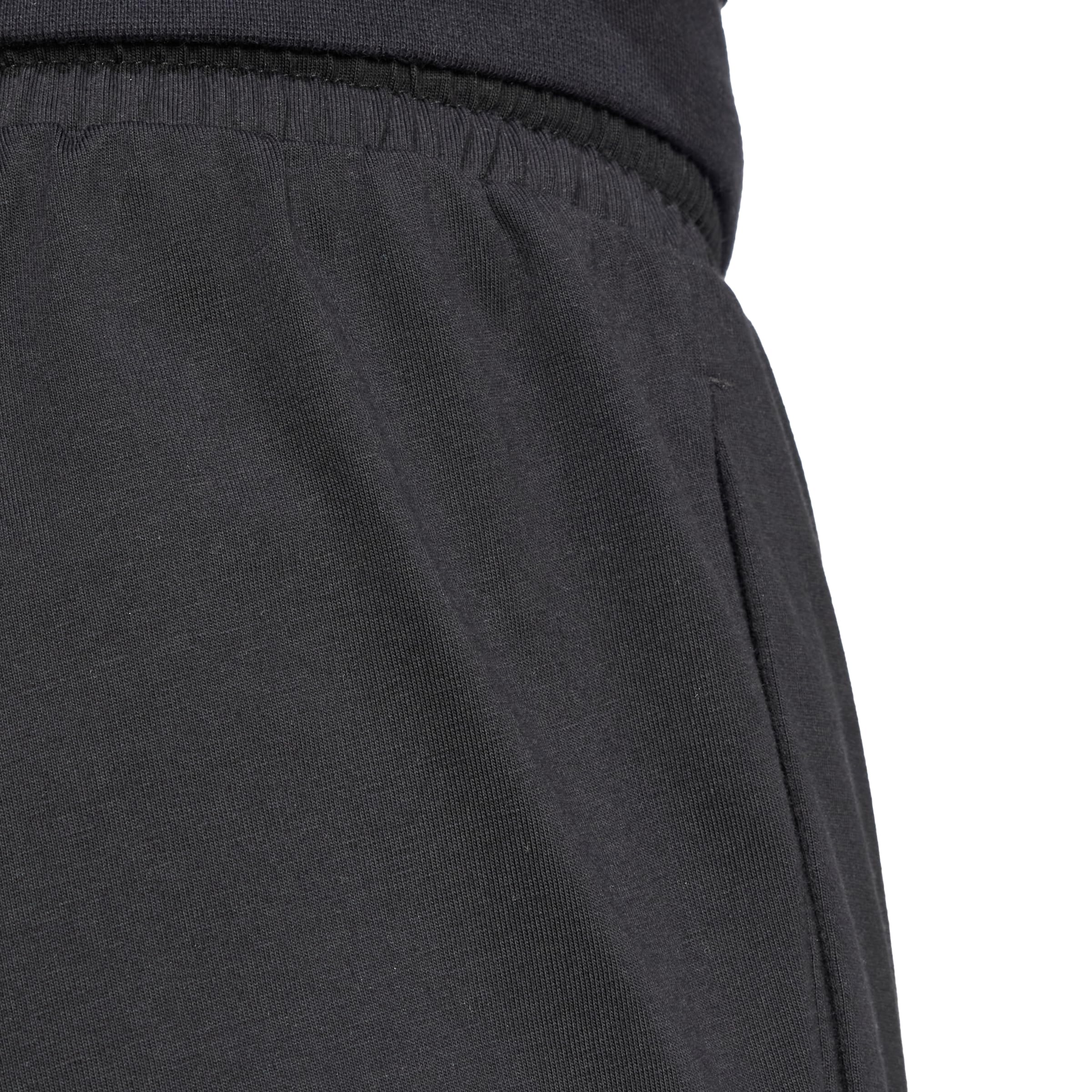 Adidas Mens Essentials Linear Single Jersey Sportswear Pants, Black/White, Large