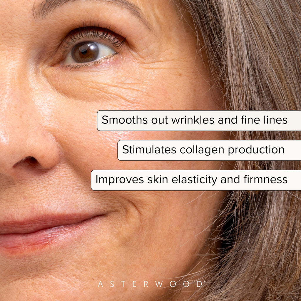 Asterwood Bakuchiol Serum for Face - Retinol Alternative - Plumping, Anti-Aging, Wrinkle Reducing - Fragrance-Free - 1 Fl Oz