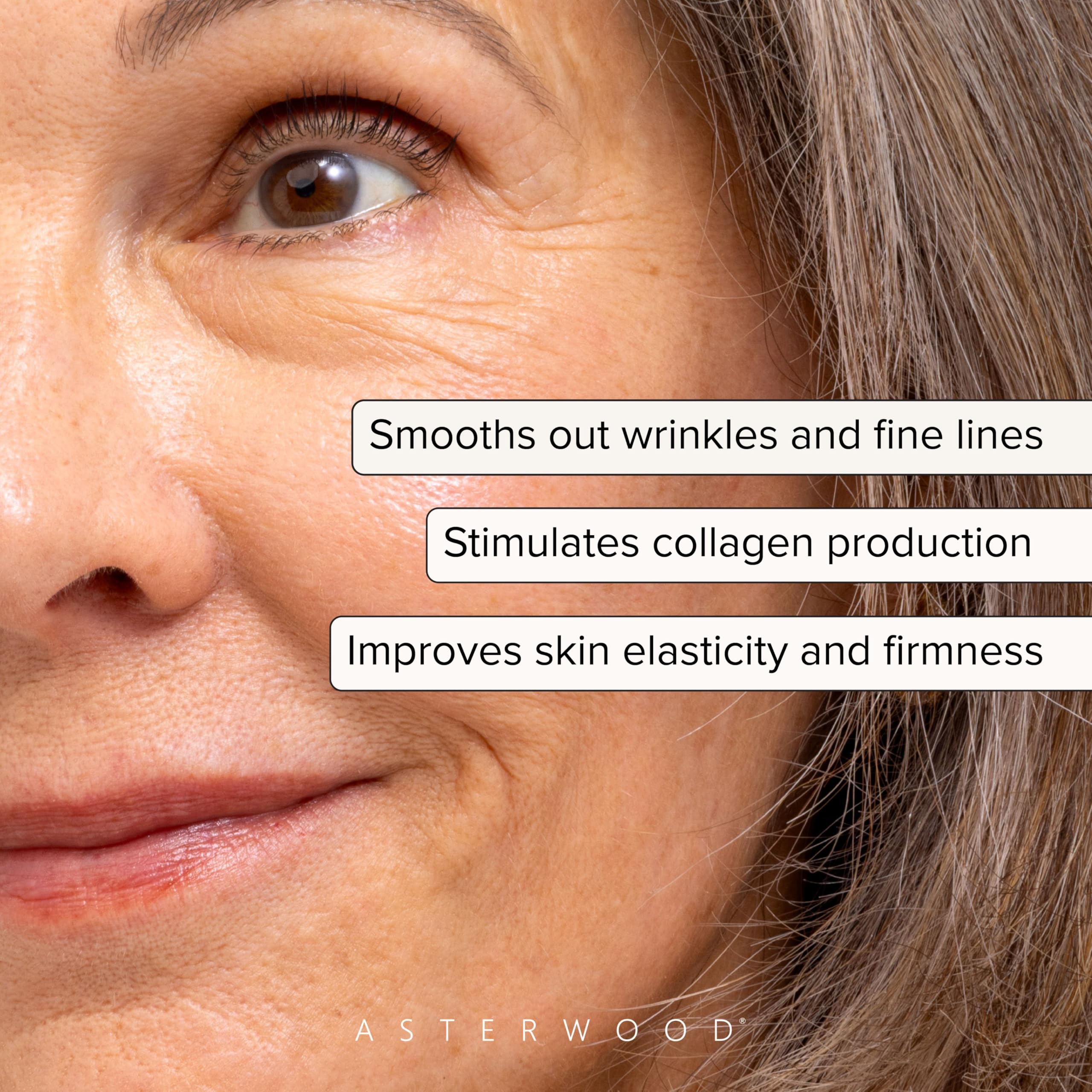 Asterwood Bakuchiol Serum for Face - Retinol Alternative - Plumping, Anti-Aging, Wrinkle Reducing - Fragrance-Free - 1 Fl Oz
