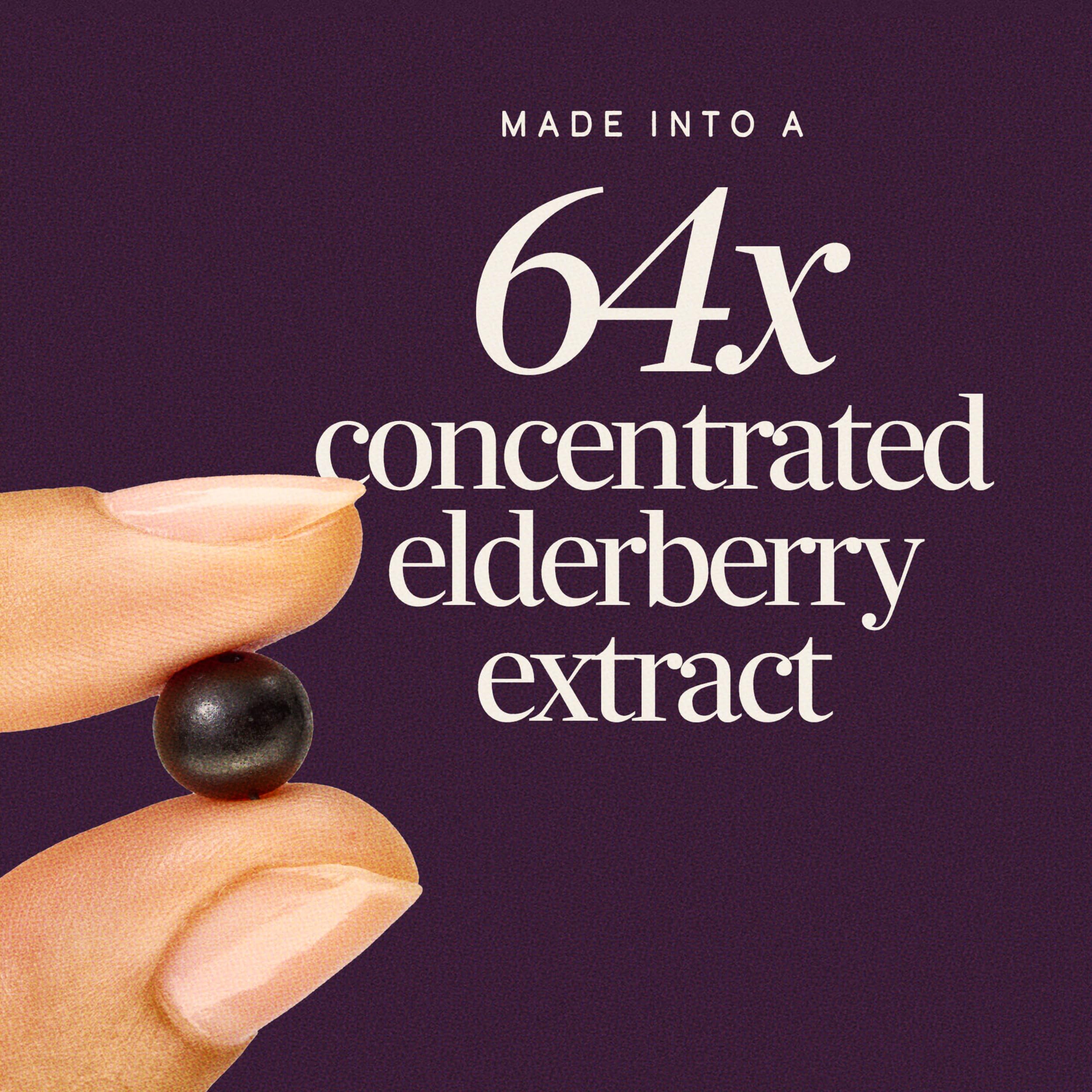 Nature’s Way Sambucus Elderberry Gummies, Immune Support Gummy for Adults & Kids Ages 4+ with Black Elderberry Extract, Vitamin C, Vitamin D3, and Zinc*, 60 Gummies