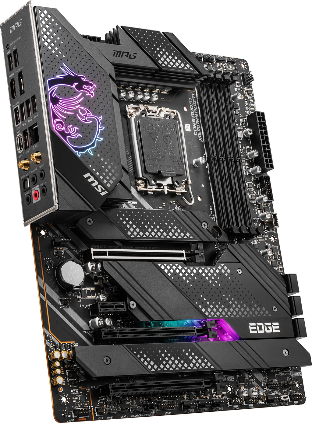 MSI MPG Z690 Edge WiFi Gaming Motherboard (ATX, 12th Gen Intel Core, LGA 1700 Socket, DDR5, PCIe 5, 2.5G LAN, M.2 Slots, Wi-Fi 6E)