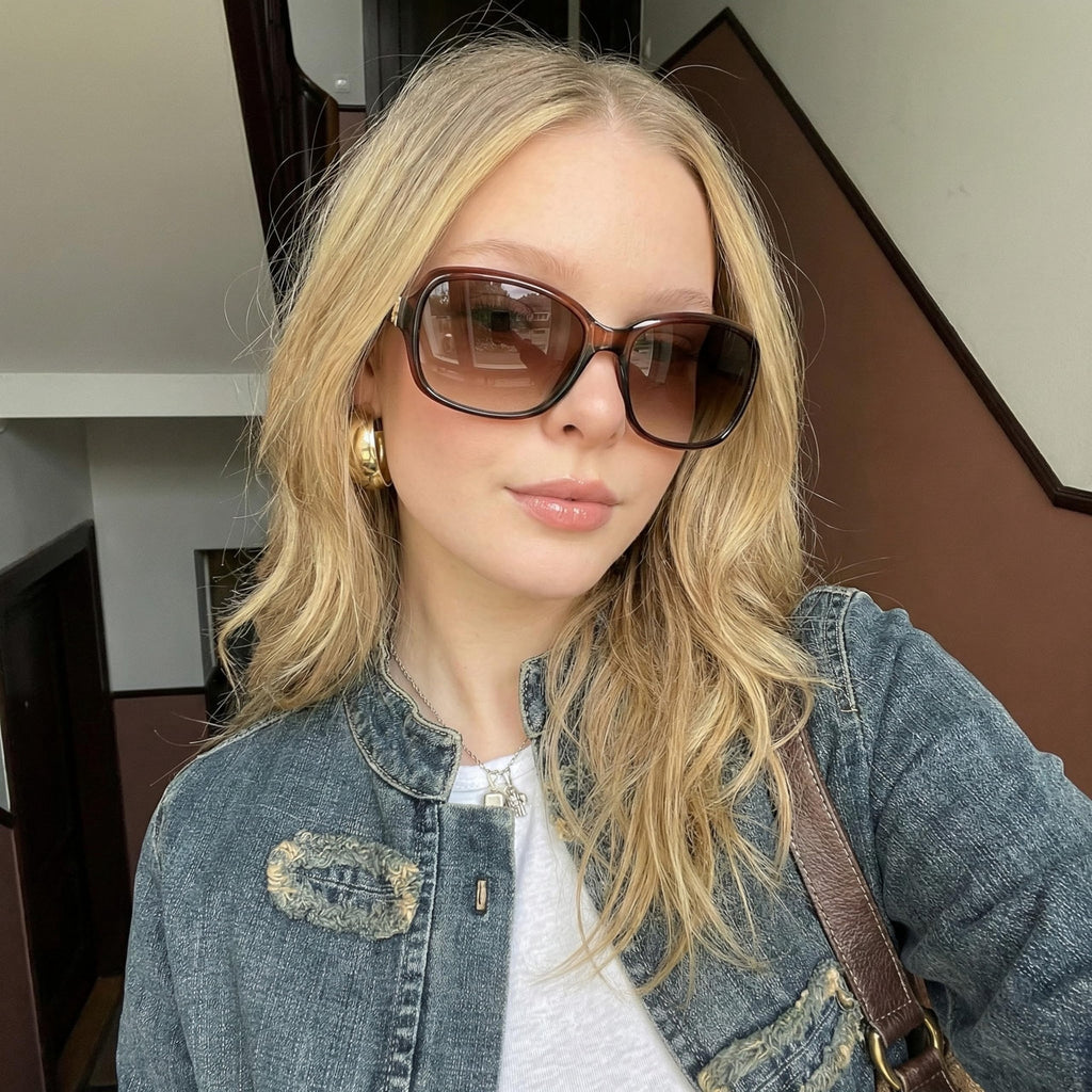 SIPHEW Polarized Sunglasses Womens Trendy, Classic Square Sun Glasses for Women UV Protection Wrap Shades