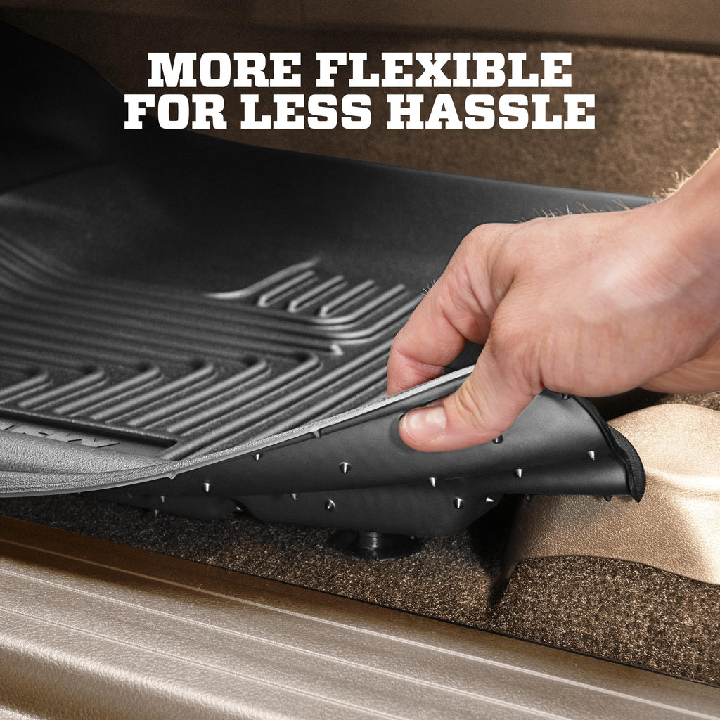 Husky Liners Weatherbeater Floor Mats | Fits 2015-2020 Chevrolet Tahoe & GMC Yukon | Front & 2nd Row, 3-pc Black - 99201