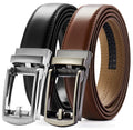 CHAOREN Click Belt for Men 2 Pack - Mens Dress Belt 1 1/4" in Packing Box - Design Belt Meet Almost Any Outfit and Occasion