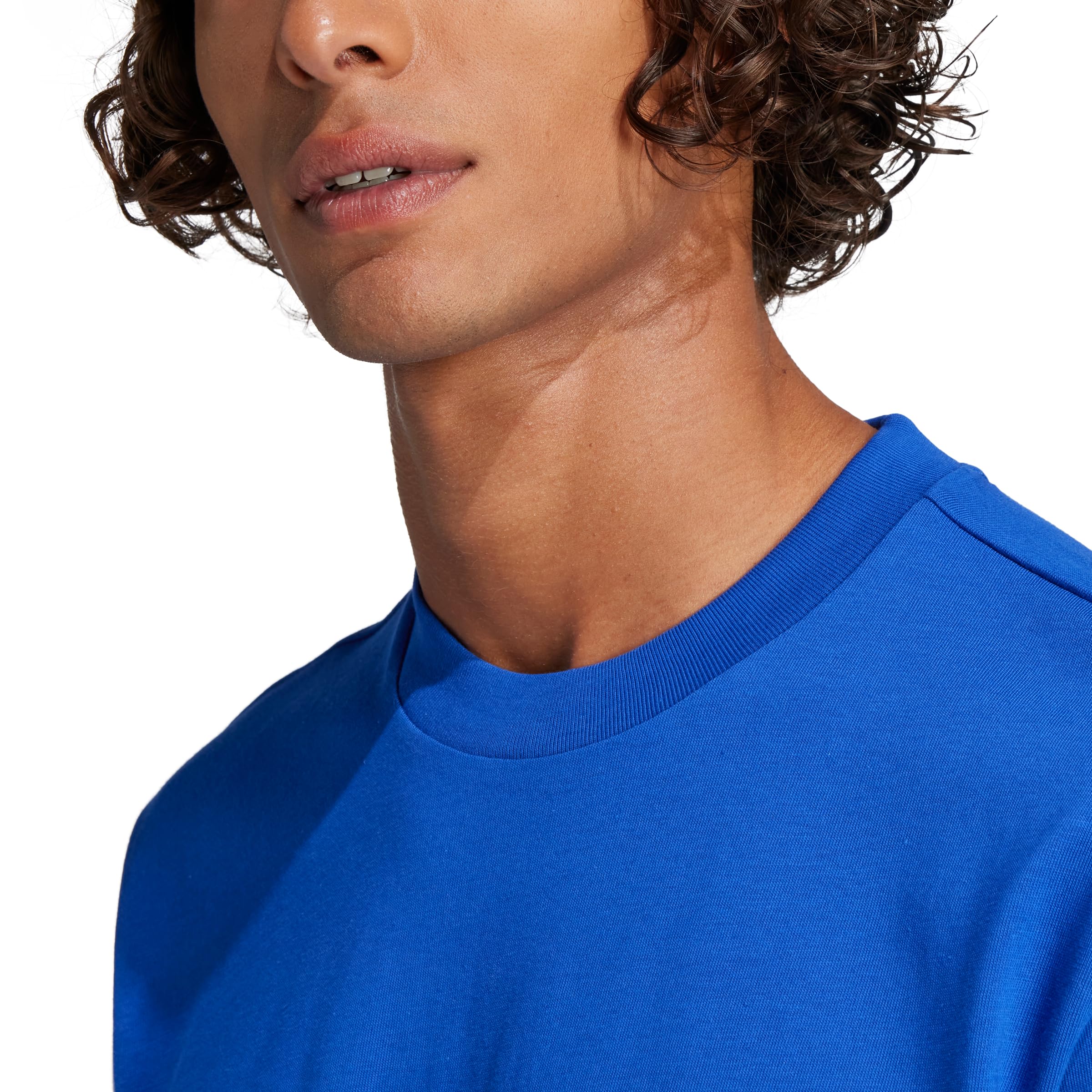 Adidas Men's Essentials Small Logo Sportswear T-Shirt, Team Royal Blue/Black, X-Large
