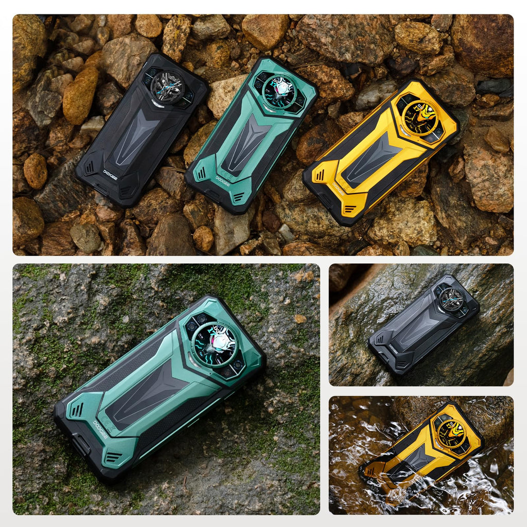 DOOGEE S200 Ultra Rugged Phone Unlocked, 5G Android 15 with 1.32" Secondary Display, 48GB+1TB Storage, 11000mAh, 66W Fast Charge, AI Quad Camera 100MP+32MP, 6.72" Rugged Smartphone Dual SIM/NFC/OTG