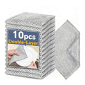Hoowkawen Steel Wire Dishcloths,Double-Layer Non-Scratch Steel Wire Cleaning Cloth for Cookware,Sinks,Stove Tops, Dishes (10PCS)