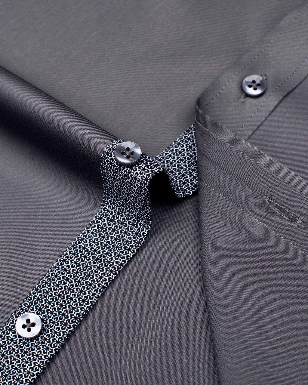 J.VER Mens Dress Shirts Stretch Wrinkle Free Button Down Shirt Casual Long Sleeve Business Formal Stylish Tops Grey Small