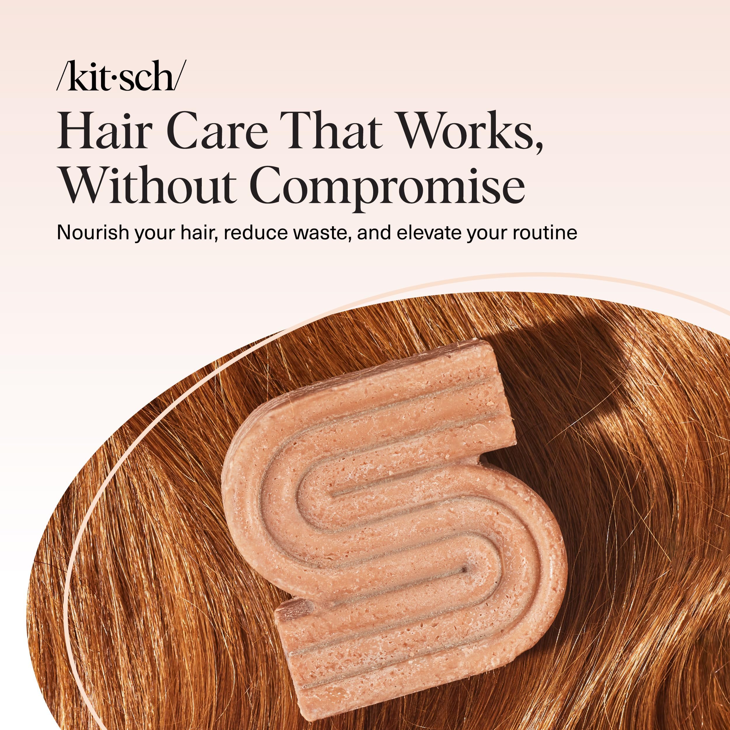 Kitsch Rice Water Shampoo Bar for Hair Growth – Strengthening Hair Shampoo for Men and Women – Reduce Breakage, Boosts Shine – Paraben, Silicone & Sulfate-Free, Vegan Hair Care - 3.2 oz