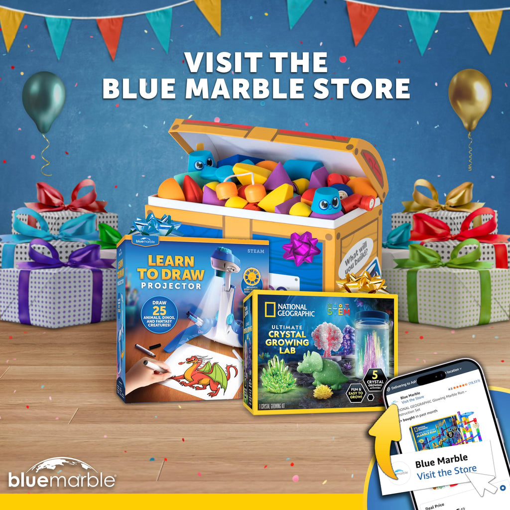Blue Marble National Geographic Magic Chemistry Set – Science Kit for Kids with 10 Amazing Magic Tricks, STEM Projects and Science Experiments, Science Toys, Great Gift for Boys and Girls 8-12