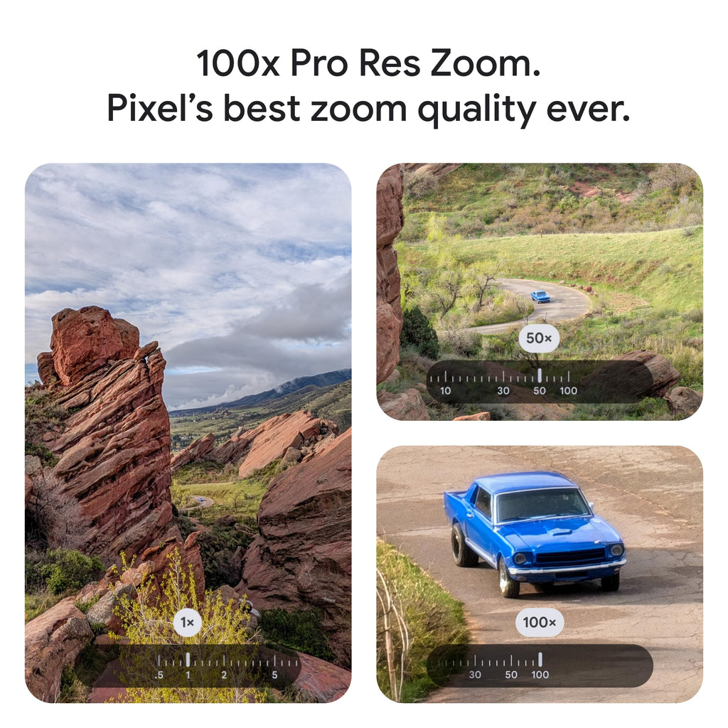 Google Pixel 10 Pro - Unlocked Android Smartphone - Gemini AI Assistant, Triple Rear Camera System, Fast-Charging 24+ Hour Battery, and 6.3" Super Actua Display - Moonstone - 128 GB (2025 Model)