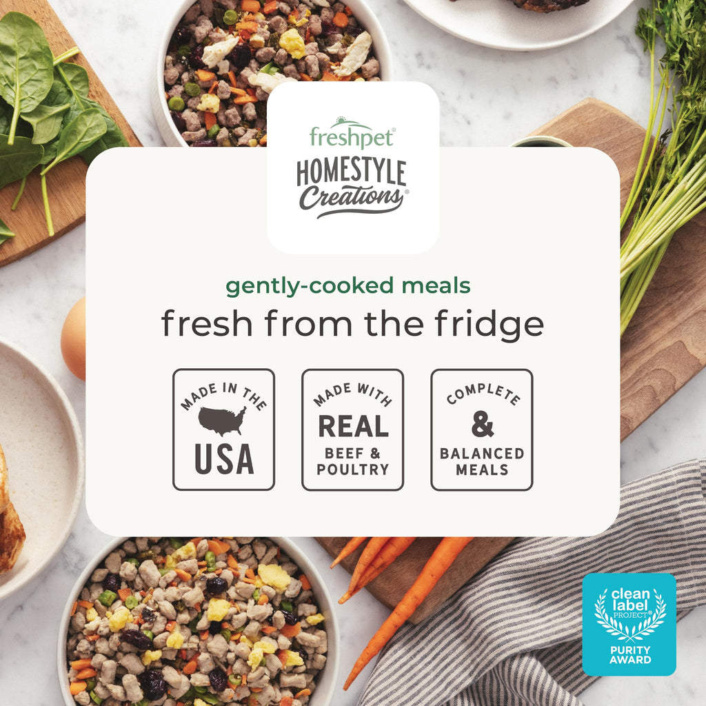 Freshpet Fresh Dog Food, Homestyle Creations Grilled Chicken Bites, Tender Chicken Complete Meal, 1lb