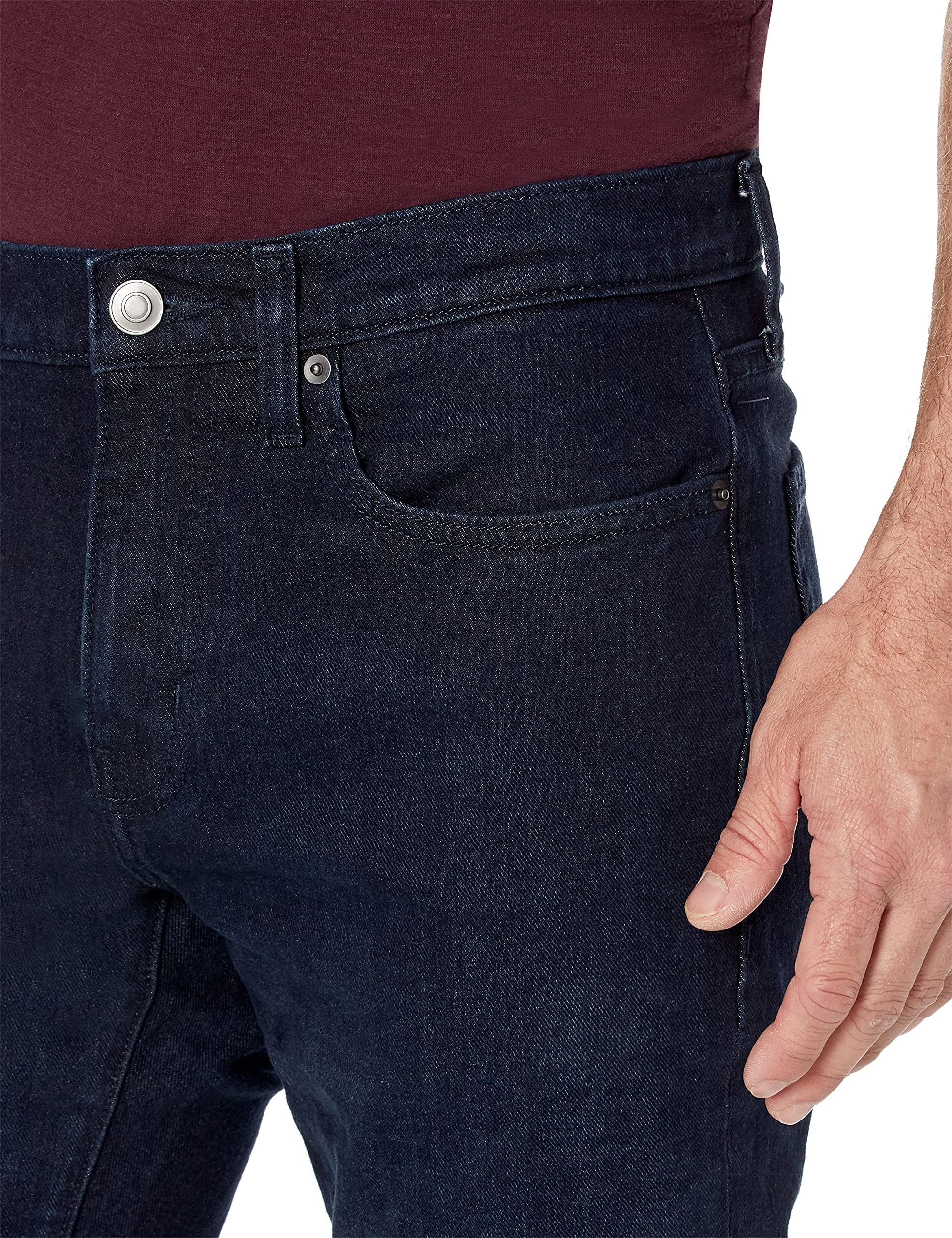 Amazon Essentials Men's Slim-Fit Jeans - Discontinued Colors, Blue Over Dye, 36W x 30L