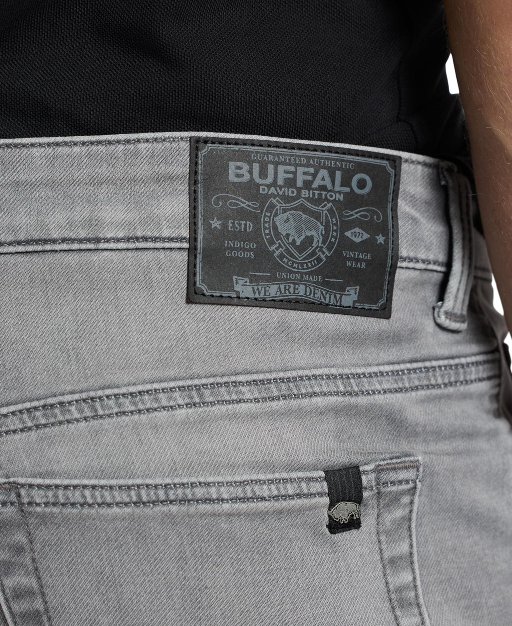 Buffalo David Bitton Men's Straight Six Jeans, Grey Sanded, 31 x 34
