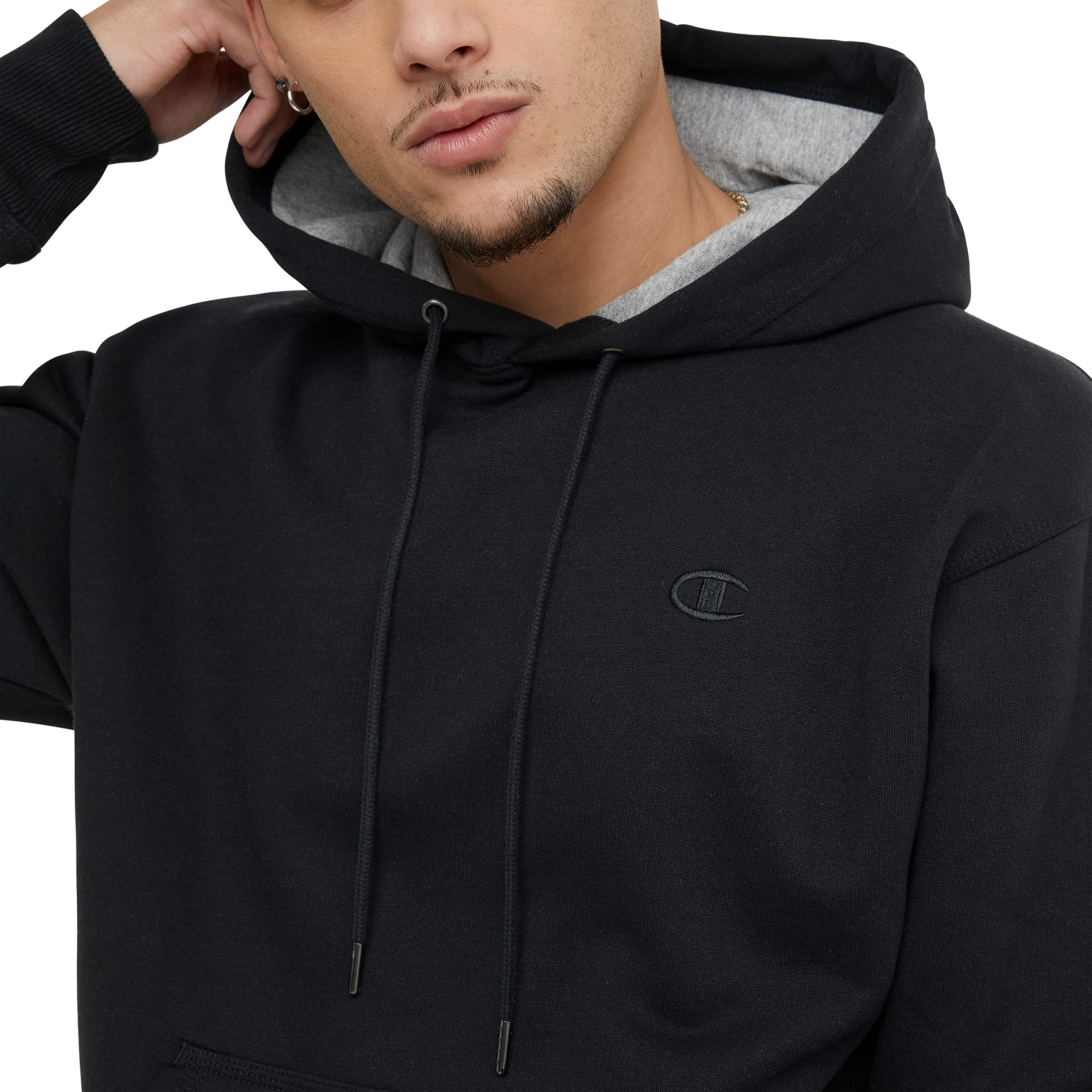Champion Men's Hoodie, Fleece Striped Sweatshirt for Men (Reg. or Big & Tall)