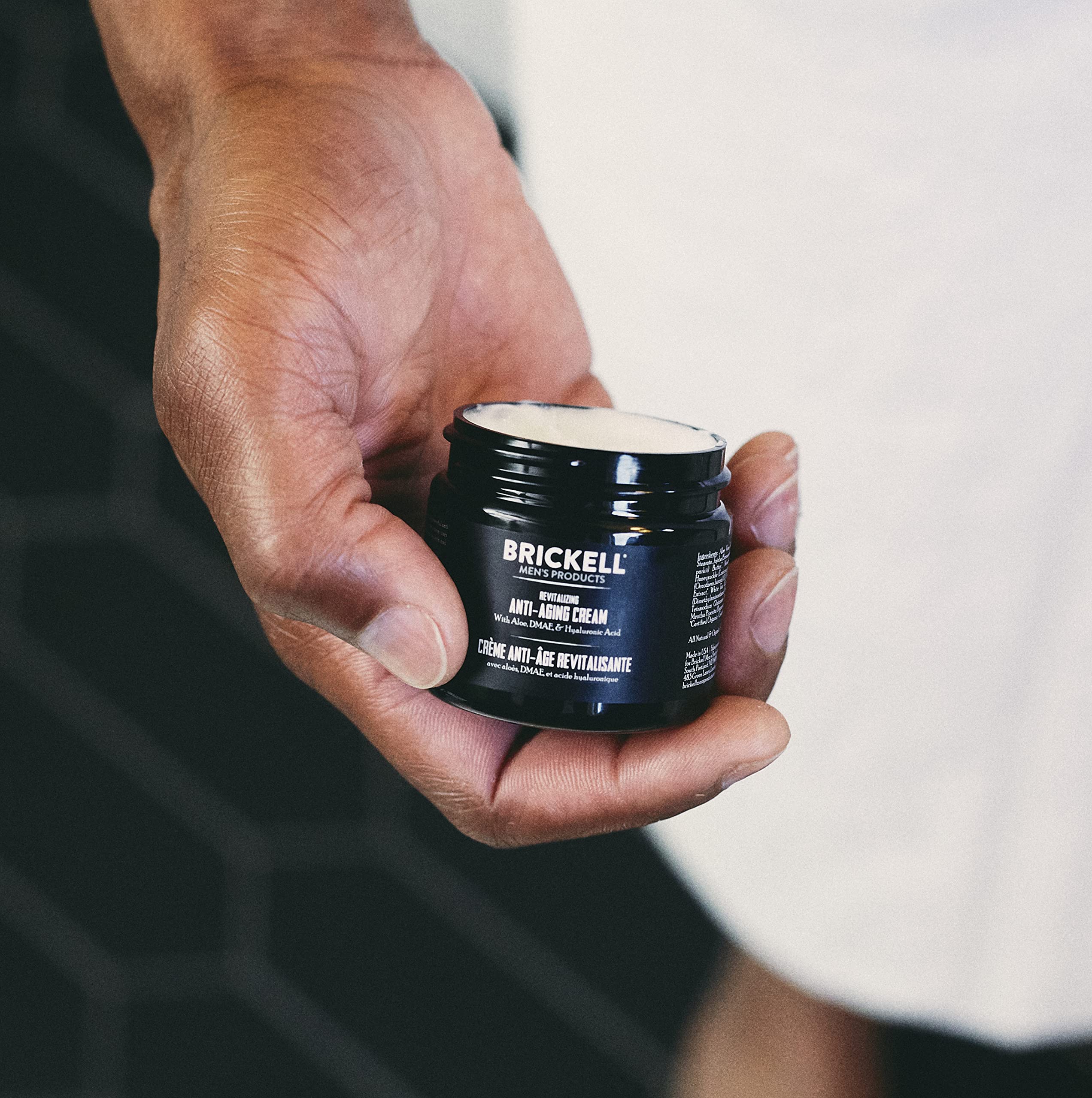 Brickell Men's Revitalizing Anti-Aging Cream For Men, Face Moisturizer For Face To Reduce Fine Lines and Wrinkles, Natural and Organic Anti Wrinkle Night Face Cream, 2 Ounce, Scented