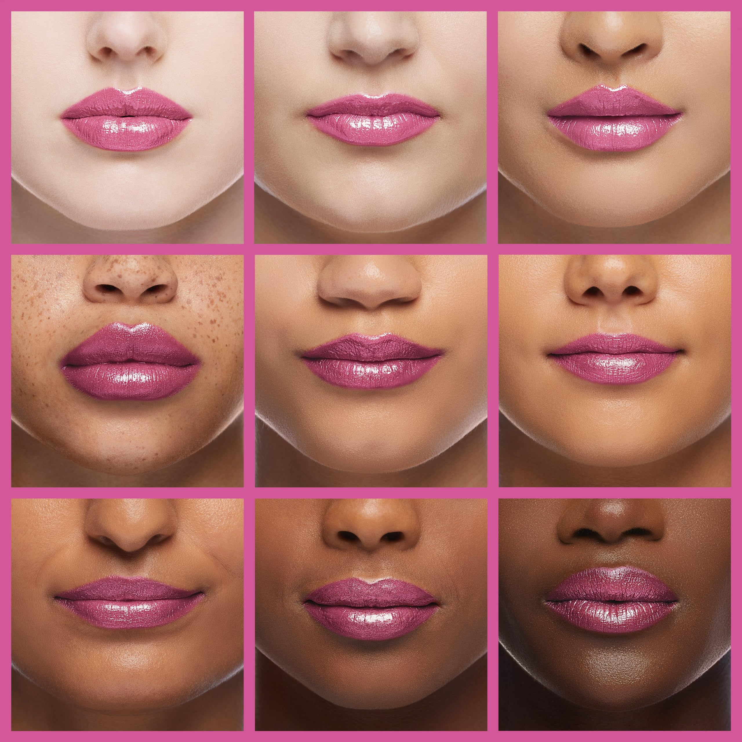 Oulac Pink Lipstick for Women with Metallic 3D Shine Lightweight Hydrating Formula, High Impact Lip Color, Full Coverage Lip Makeup, Christmas Gifts for Women, Velocity(15)
