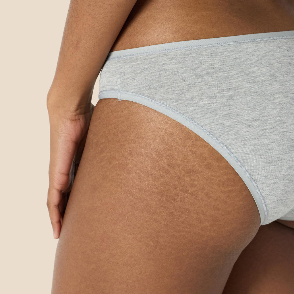 Amazon Essentials Women's Breathable Cotton Bikini Brief Underwear with Full Coverage, Pack of 10, Black/Grey Heather/Light Pink/White, X-Large