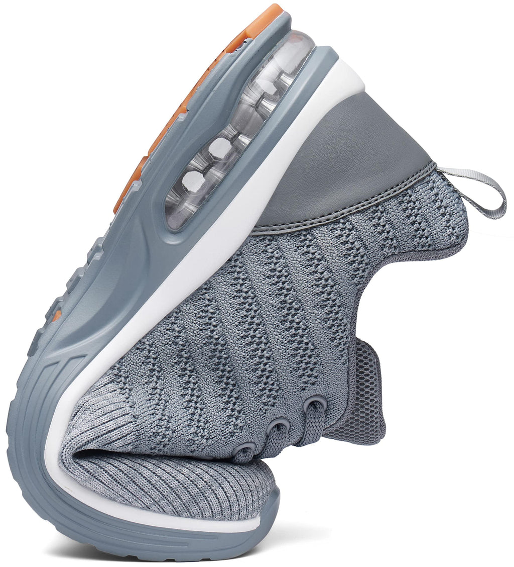 Mishansha Running Shoes for Men Sneakers Air Cushion Walking Shoes Comfortable Tennis Shoes Breathable Trail Running Shoes Grey US 14